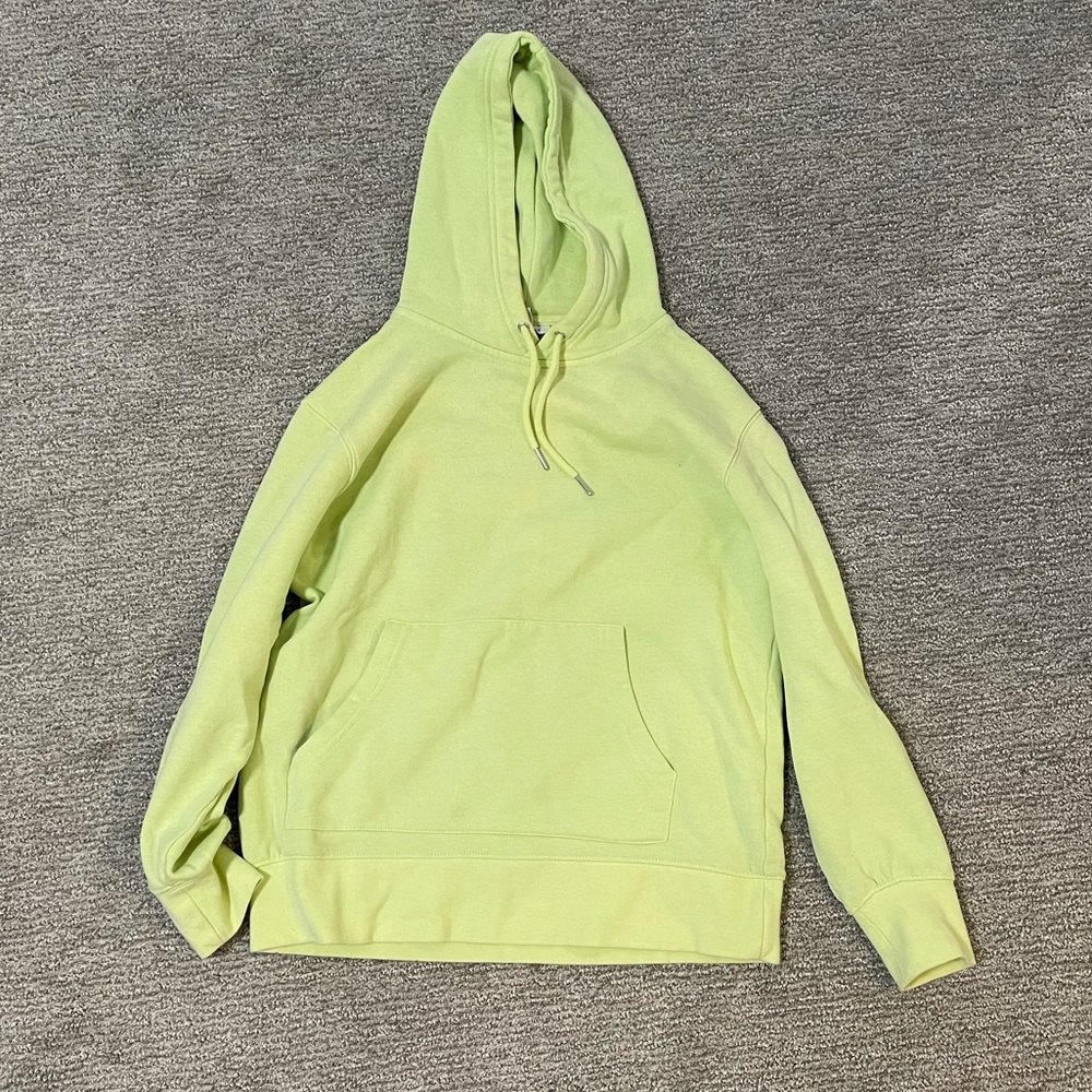 Top shop neon yellow hoodie